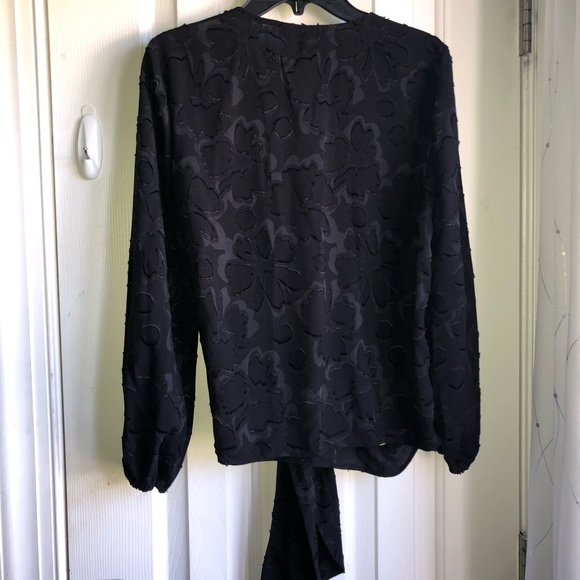 Madewell Floral Jacquard Side-Tie Wrap Top - Picture 5 of 5